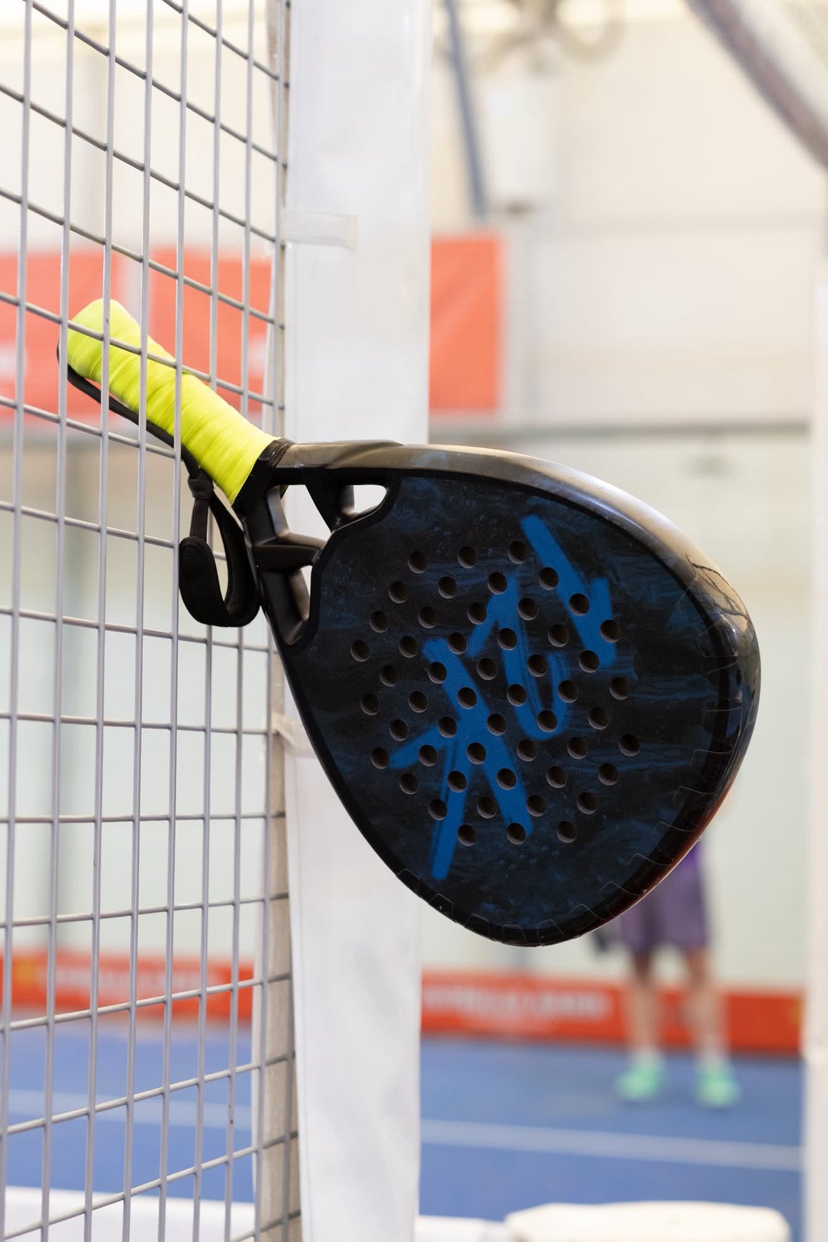 12k Padel racket on court, photographed during the Find Padel UK review