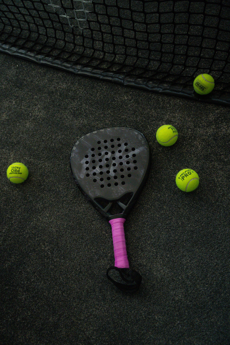 12k Padel Midnight Black carbon padel racket, scored 9.5 out of 10 in an independent review by Find Padel UK