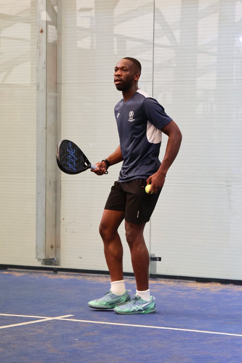 12k Padel racket on court, photographed during the Find Padel UK review