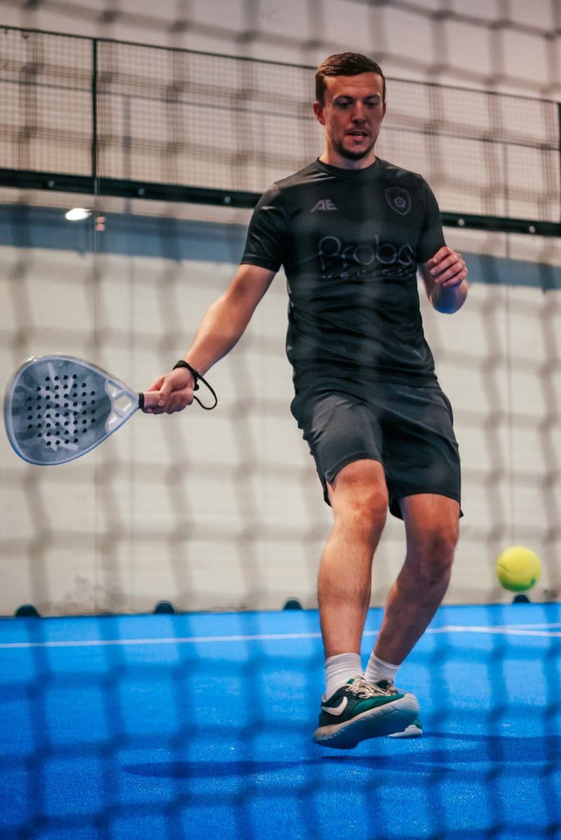 12K Padel racket on a blue padel court