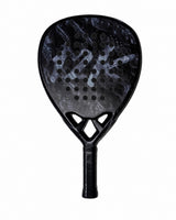 12K Padel Carbon Fibre Padel Racket, 365g Teardrop, Midnight Black