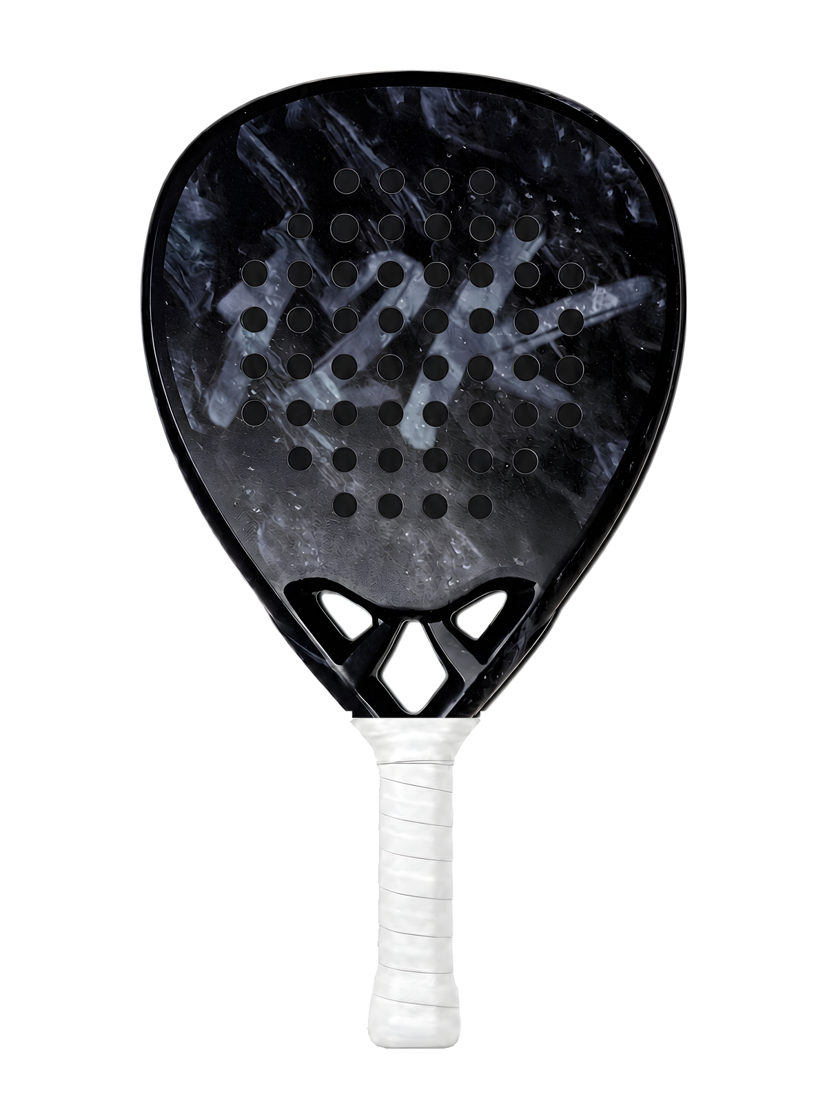 Midnight Black 12K padel racket with your overgrip colour