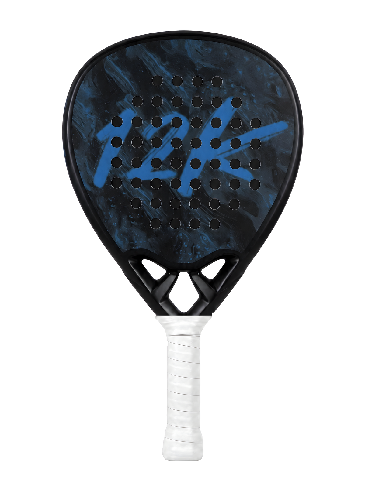 Shark Blue 12K padel racket with your overgrip colour